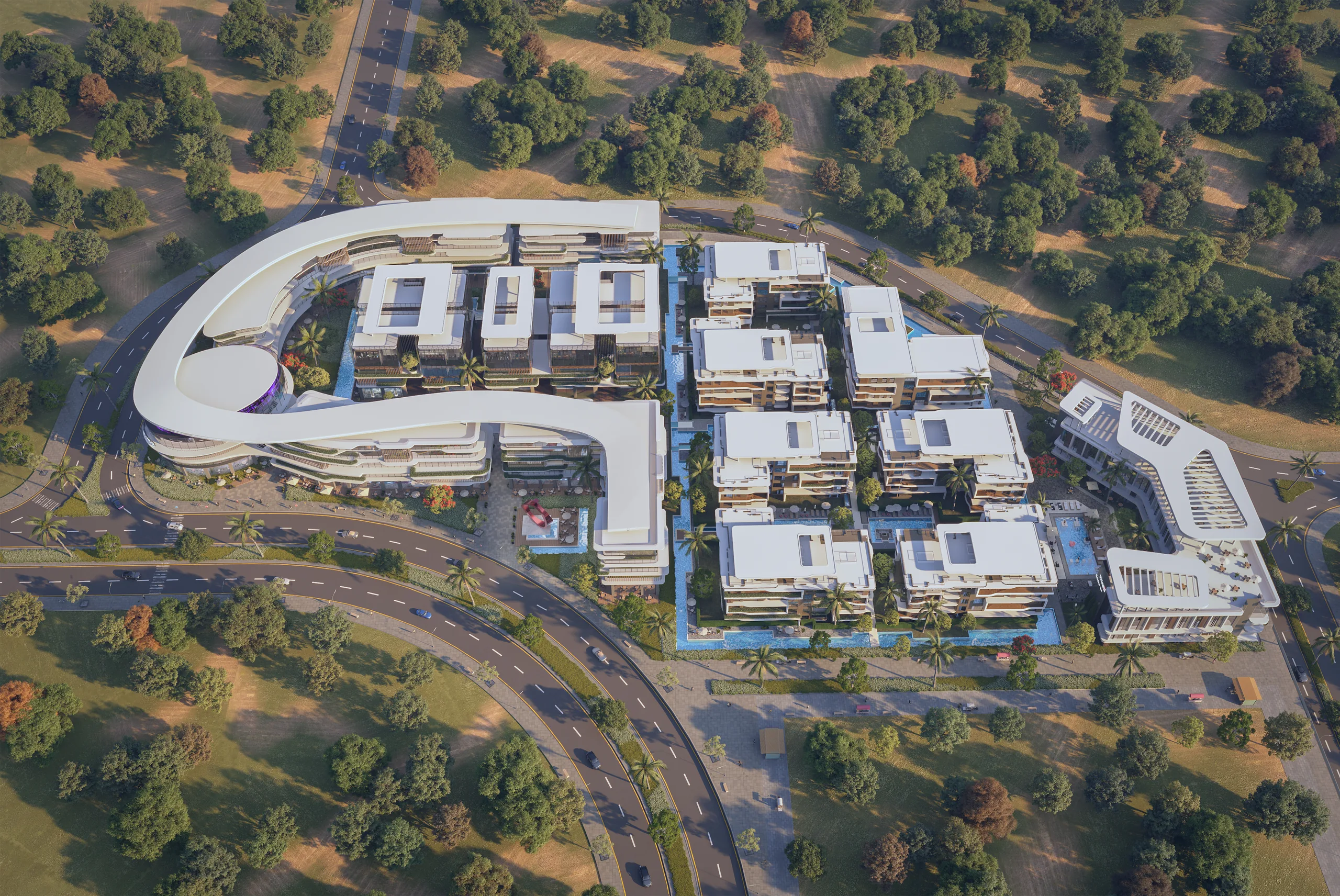 Golden View architectural visualization